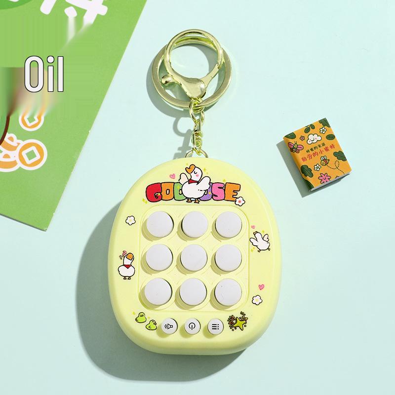Tic-Tac-Toe Keychain: Cute Cartoon Decompression Toy for Kids