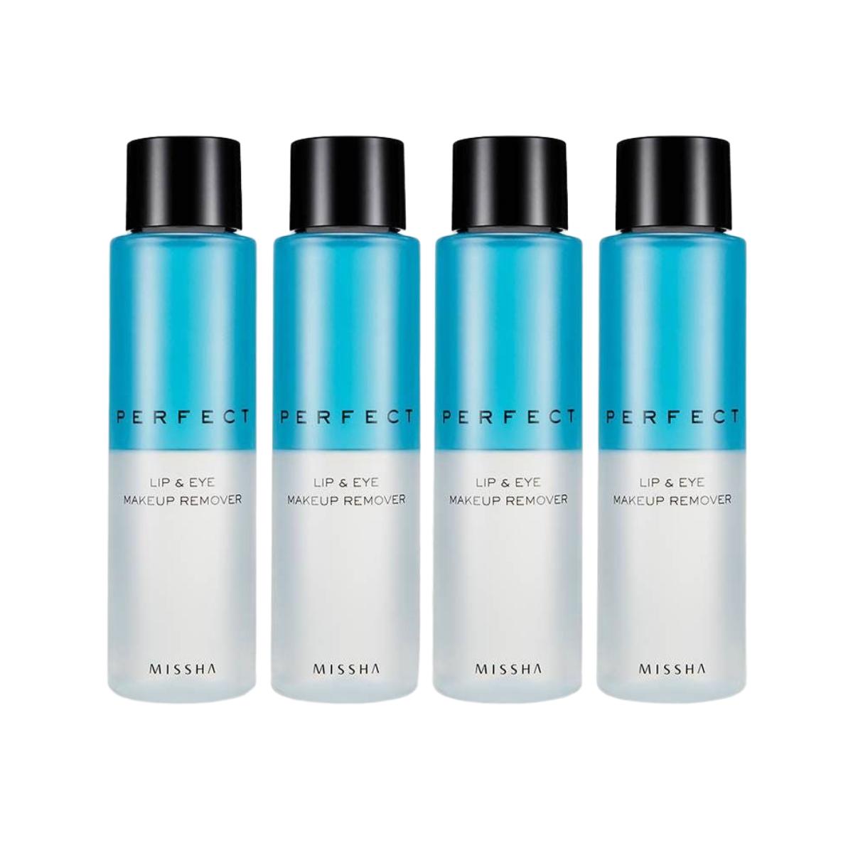 

MISSHA Perfect Lip & Eye Makeup Remover Mild & Refreshing Cleanser 155ml (Pack of 4)