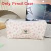Cute Floral Pattern Pencil Bag Made Of Polyester For School And Stationery Use