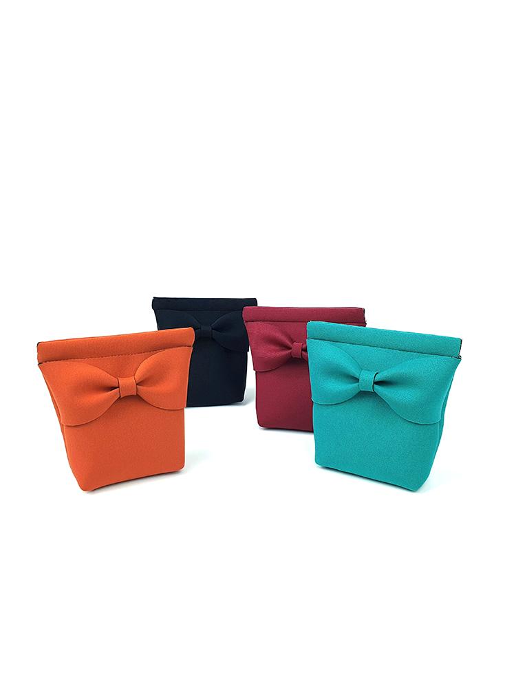 Suin Ribbon Pouch - Black