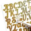 1Set/6pcs Handwritten Alphabet Sticker Sands Silver Sands Shiny Stout Waterproof Gift Greeting Card DIY Alphanumeric Sticker