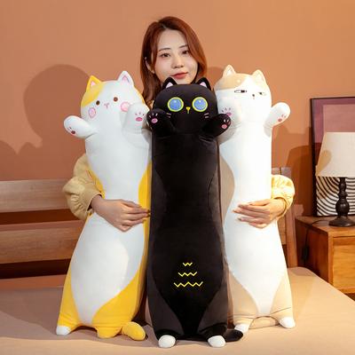 50-130cm Soft Long Cat Pillow Stuffed Plush Toys Nap Pillow Home Comfort Cushion Birthday Gift Cute Plushies