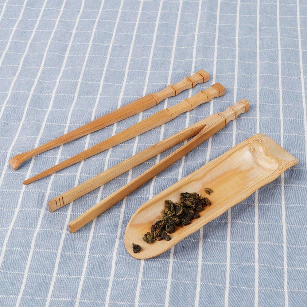 4PCS Set Bamboo Bamboo Tea Set Tea Spoon Tea Ceremony Tools Tea Accessories Tea Ceremony