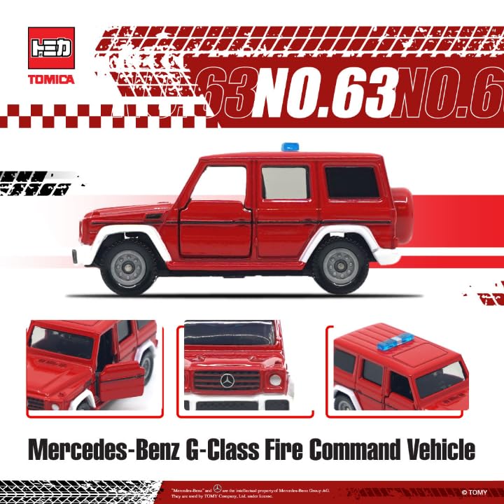 Tomica Asia Limited Edition Tomica 63 Mercedes-Benz G-Class Fire Command Vehicle [Used]