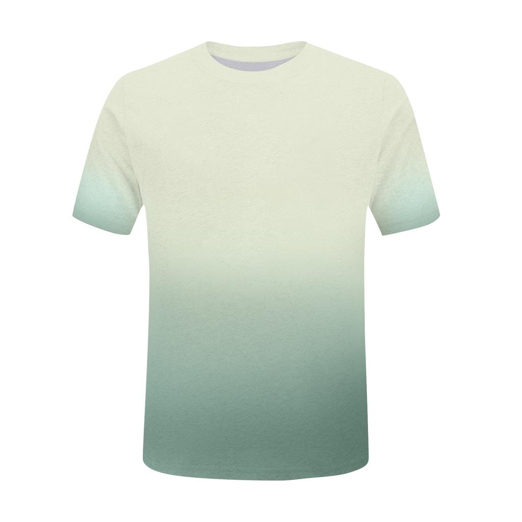 Moda Donna Casual Manica Corta Stampata Girocollo Top