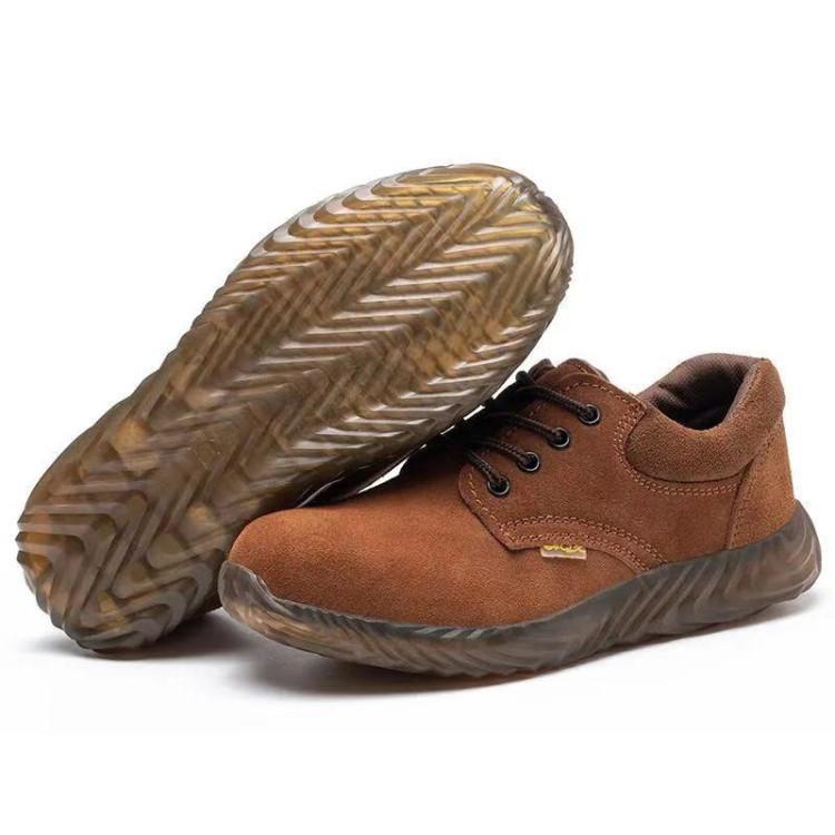 Labor Insurance Shoes Men's Anti-smashing and Anti-puncture Beef Tendon Sole Breathable Welding Work Shoes