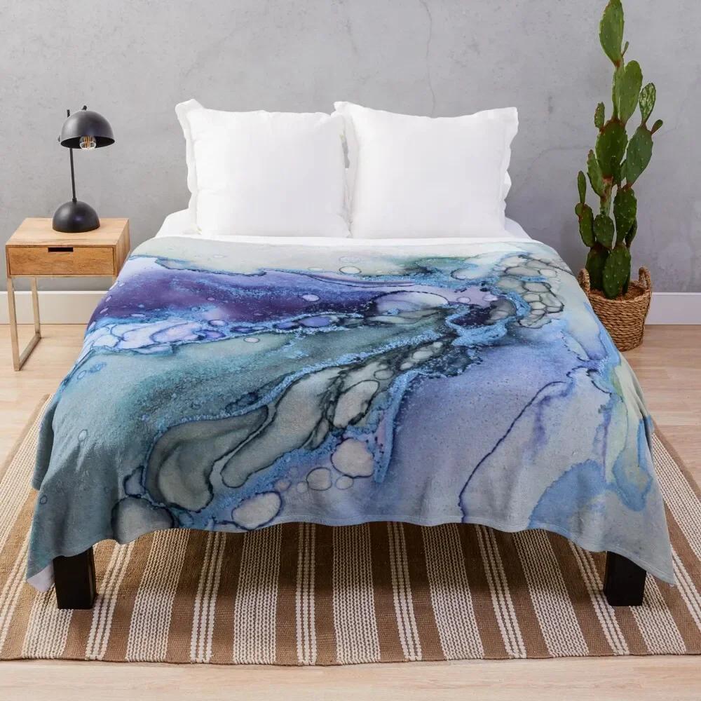 Glamour Milky Way Marble Galaxy Throw Blanket, Warm Cozy Soft Fuzzy Blankets Birthday Gifts, Fluffy Abstract Blanket for Winter