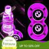 For 2pcs Car Luminous Water Cup Coaster 7 Colorful For BMW M Power Performance M3 M5 X1 X3 X5 X6 E46 E39 E36 E60 E90 Accesso