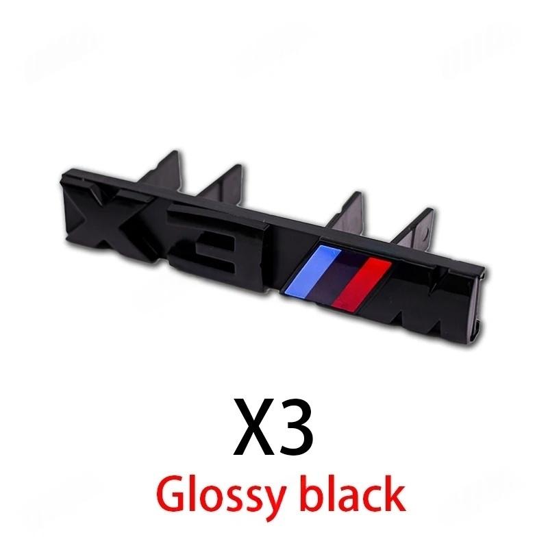 MWPF4 3D ABS Front Grille Badge Vehicle Exterior Tuning Accessories For BMW M Emblem X1 X2 X3 X4 X5 X6 X7 E38 E39 E30