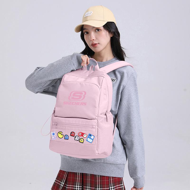 New Skechers Oxford Cushioning Laptop Bag For Business Travel And Commute Versatile Backpack Unisex Ice Pink L424K129-01UJ