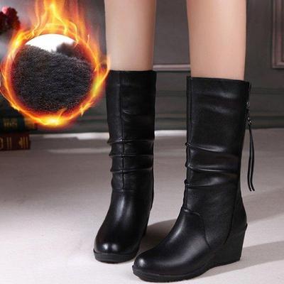 Autumn/Winter New Thick Sole Boots Women's Spring and Autumn Single Boots Chelsea English Style Mid Length Short Boots