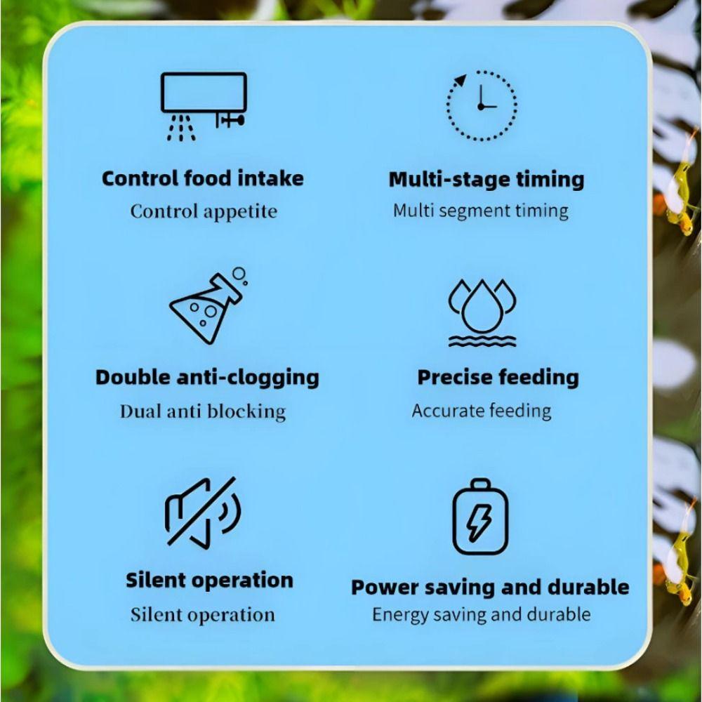 Large Capacity Automatic Fishes Feeder 50/150//250g Goldfish Auto Feeder  Fish Tank Accessories