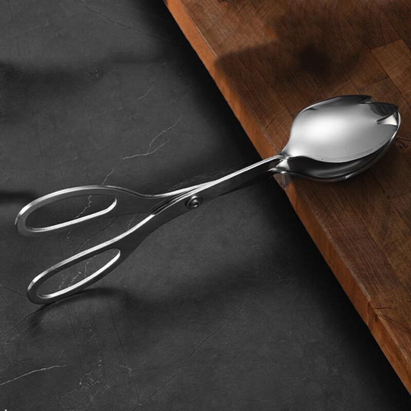 Large 201 Stainless Steel Scissor Salad Tongs