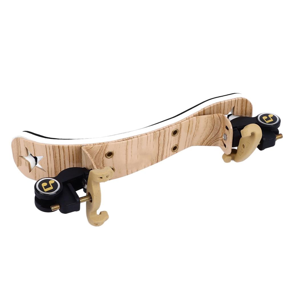 Violin Shoulder Rest Collapsible Height Adjustable Ergonomic Violin Shoulder Support for 1 2 Wood Grain