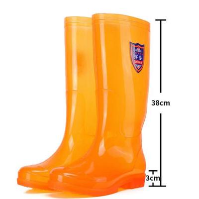 Direkt ab Werk Rutschfeste Wasserdichte Regensaisonstiefel Gelb Sicherheitsarbeitsstiefel für Schnellen Versand Verfügbar