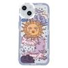 Cute Cartoon Sun Moon Face Phone Case for IPhone 15 Pro Max 11 12 7 8 14 Plus SE2020 X XR MAX XS 13 Mini Soft Clear Cover Fundas