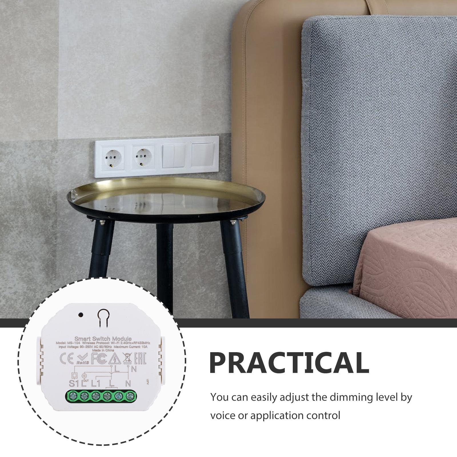 

1 шт. Переключатель Wifi Контроллер светодиодной подсветки Сенсорный пульт ДУ Приложение Голосовое 2-сторонний модуль цепи Для освещения Электрический CHINA