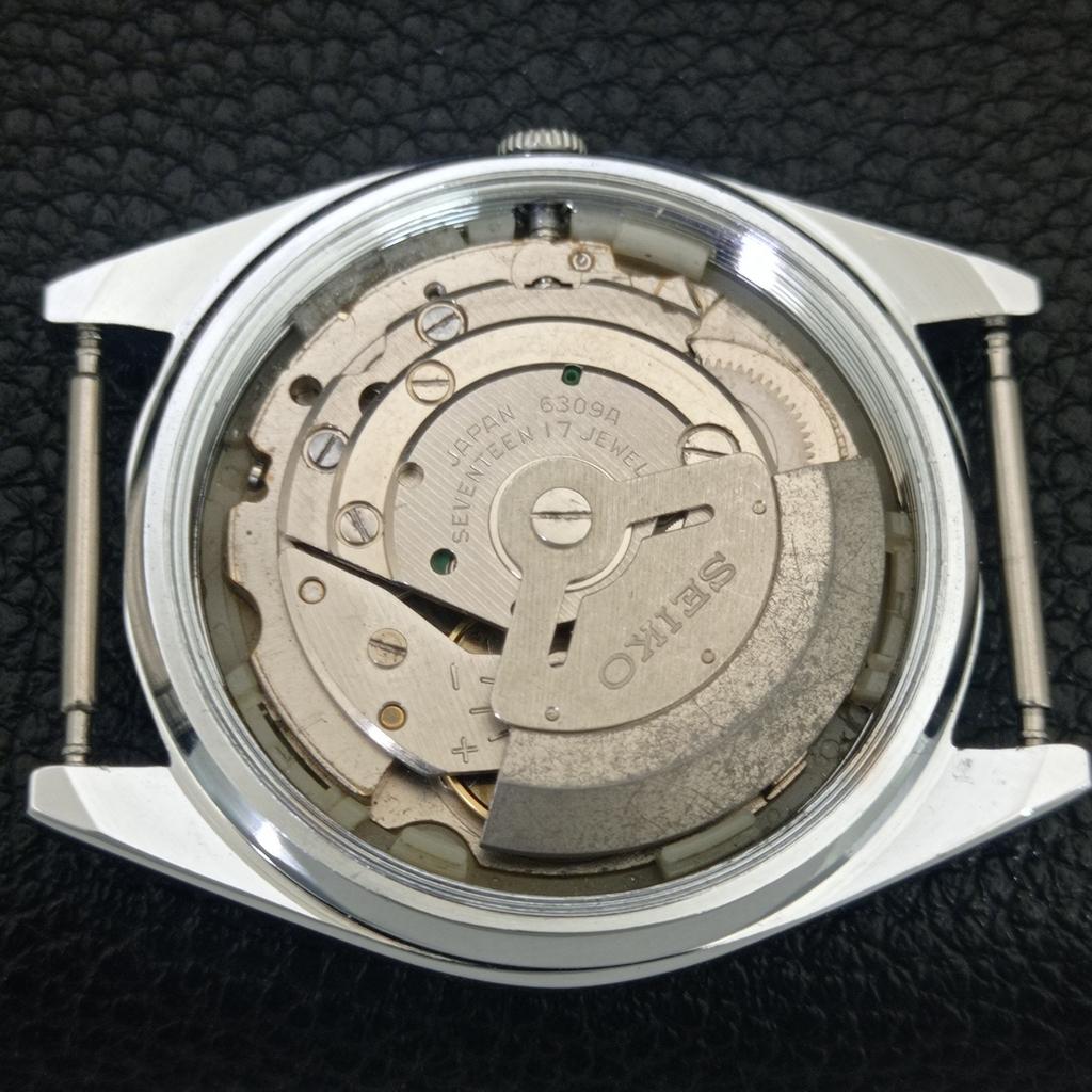 VINTAGE SEIKO 5 AUTOMATIC 6309A REFURBISHED JAPAN MENS GOLDEN WATCH a442159-1
