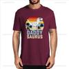 Unisex Daddysaurus T Rex Dinosaur Daddy Saurus Family Matching Fathers Day Gifts Funny New Arrival Harajuku Oneck Tshirt Tops