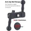 17mm Ball Mount Extension Arm, Double Socket Arm 17mm Ball 360° Swivel Extension Rod for Garmin GPS Mount, Car/Air Vent/Dash/Suction Cup Mounted