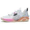 Li Ning Wade ALLDAY Rutschfest, Abriebfest, Atmungsaktiv Niedrige Basketballschuhe Weiß Grau ABPT007-6