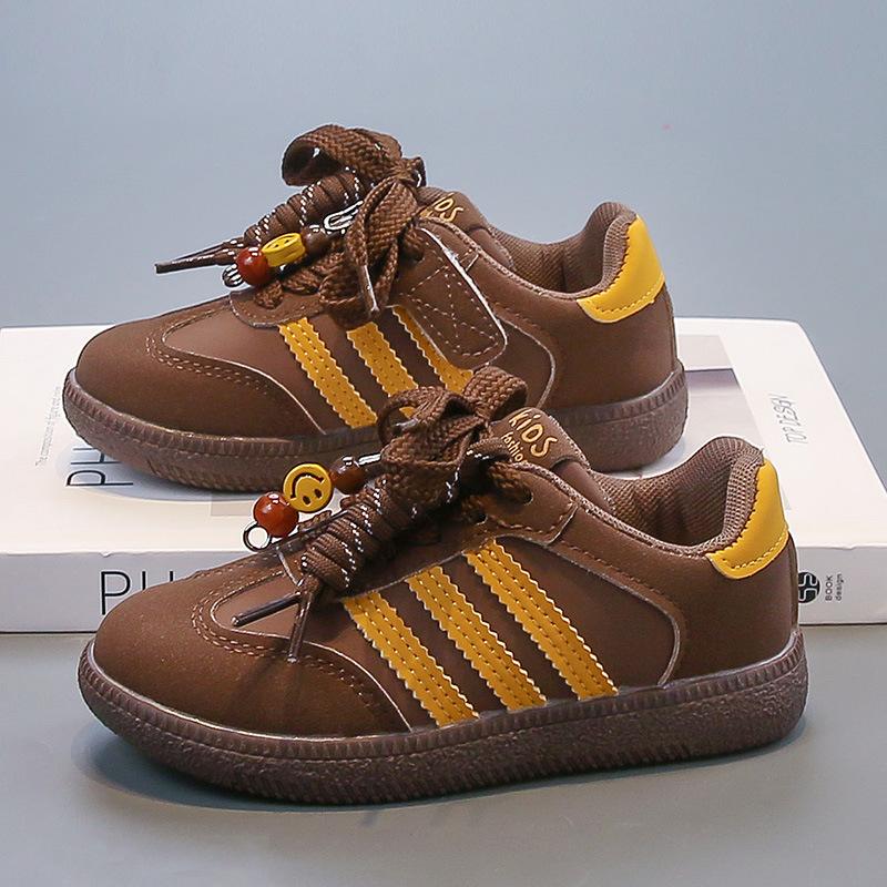 Soft-soled non-slip children's sports shoes 2025 autumn explosion baby girl casual shoes boys leather Forrest Gump shoes