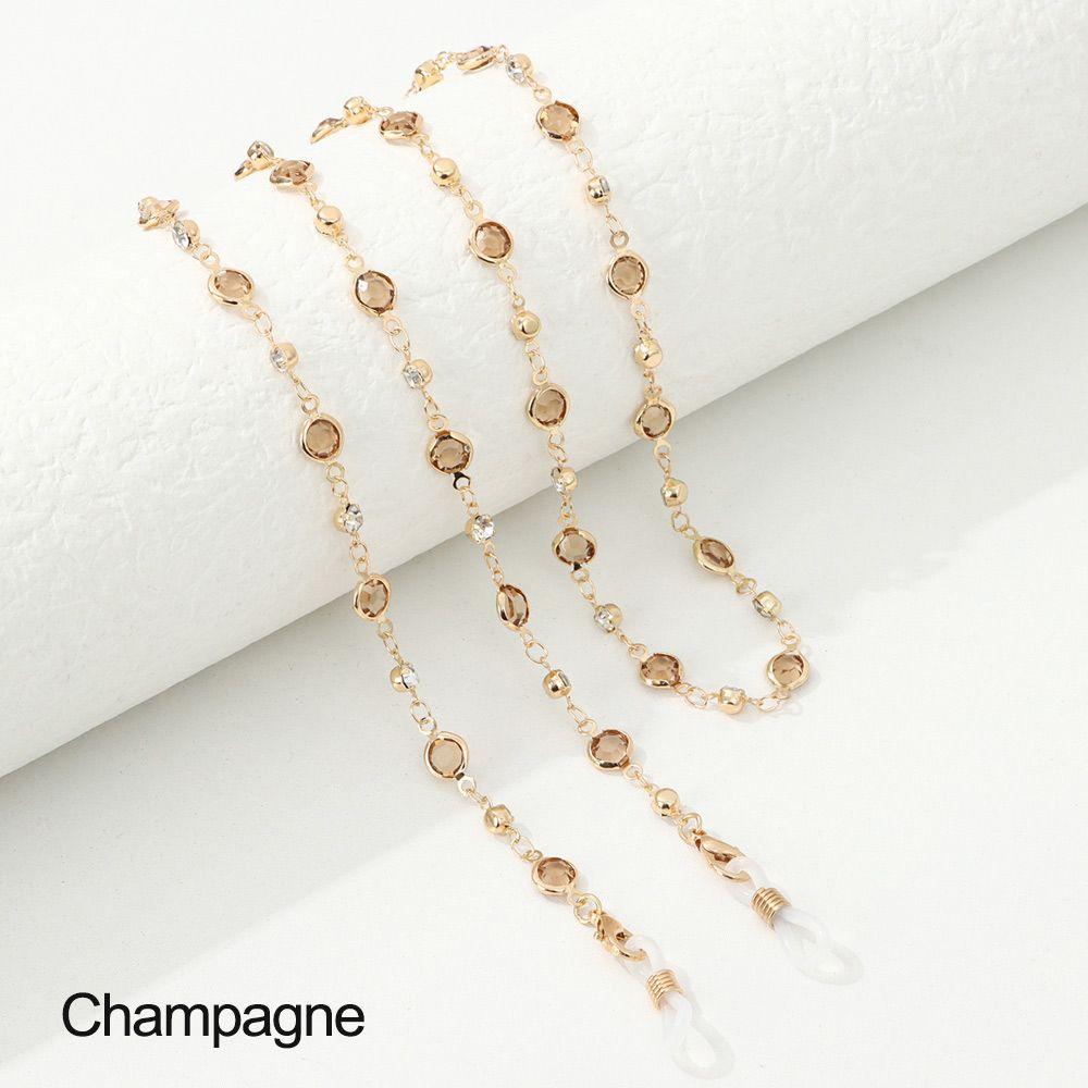 Fashion Long Crystal Eyeglass Lanyard Eye Wear Accessories Glasses Chain Glasses Necklace