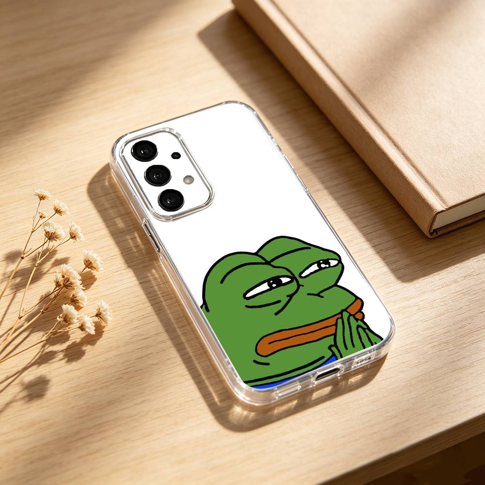 Funny P-Pepe the F-Frog phone Case For Samsung S25,24,21,22,23,30,Ultra,20,Plus,Fe,Lite,Note Transparent Cover Samsung S20lite