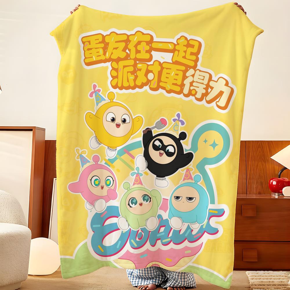 Game E-Eggy P-Party Throw Flannel Throw Blanket, Lightweight Cozy, Durable Washable Cute Cool