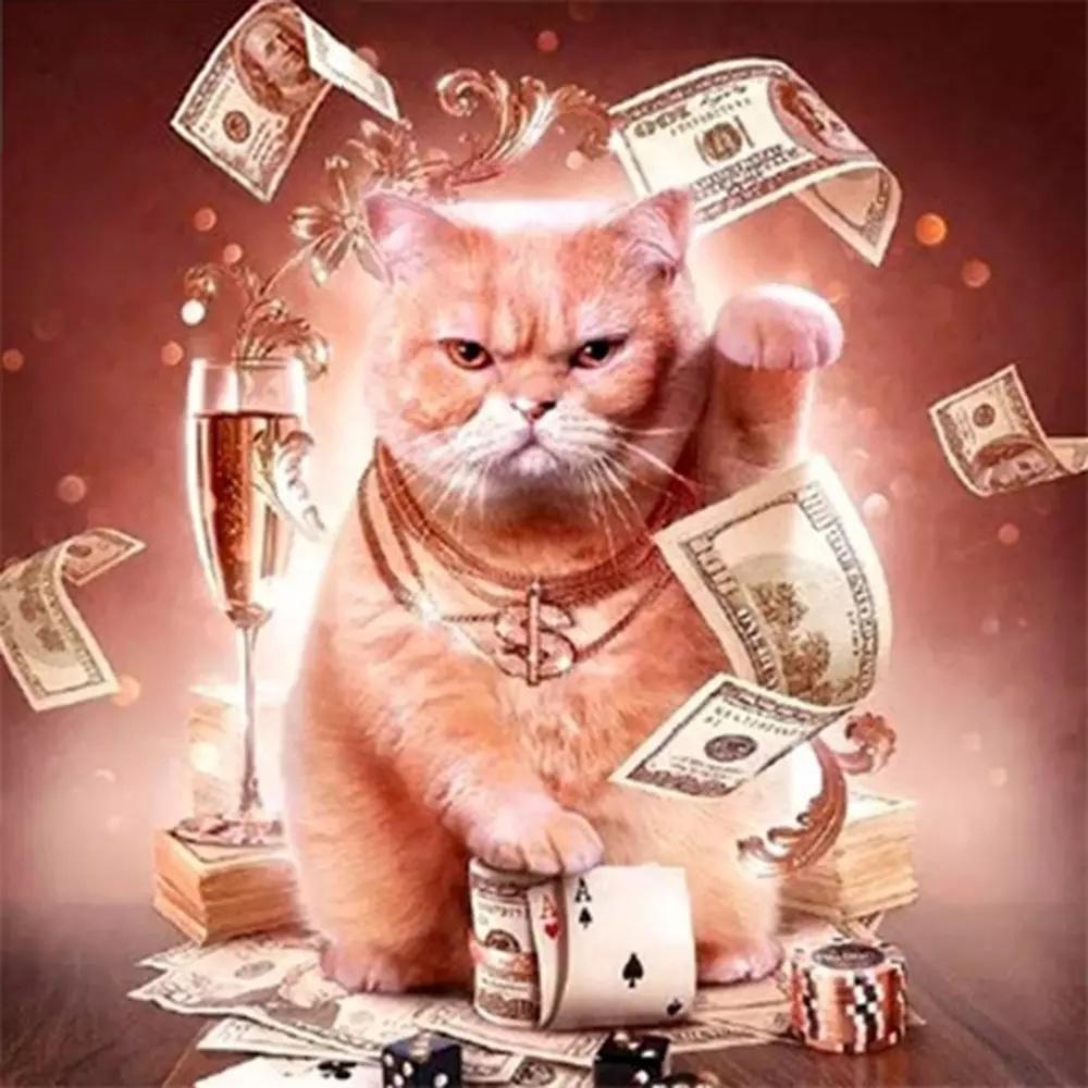 5D Diamond Painting Wolf Full Square Round Needlework Art Diamond Embroidery Dog Cat Animal Mosaic Handmade Gift