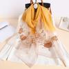Silk Women Scarf Wool Shawls Lady Wraps Bufanda Floral Pashmina Embroidery Scarves Foulard Hijab Solid Female Hair Bandana