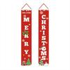 2 Pcs  New Christmas Banner Curtain Christmas Curtain Festival Decoration Christmas Decoration