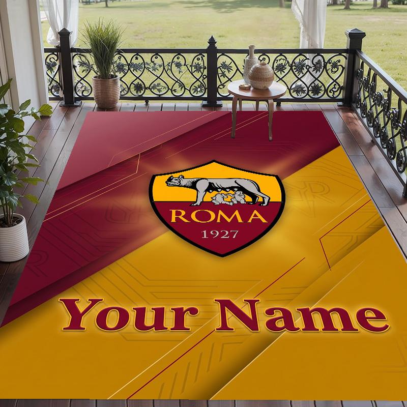 Custom Text Printed Rug AS Roma Non Slip Floor Carpet For Home Room Decor