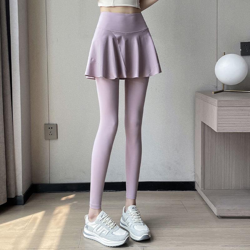 Women's Summer 2024 High-End Sportswear Set: Climbing, Running, Badminton, Yoga Skirt & Pants