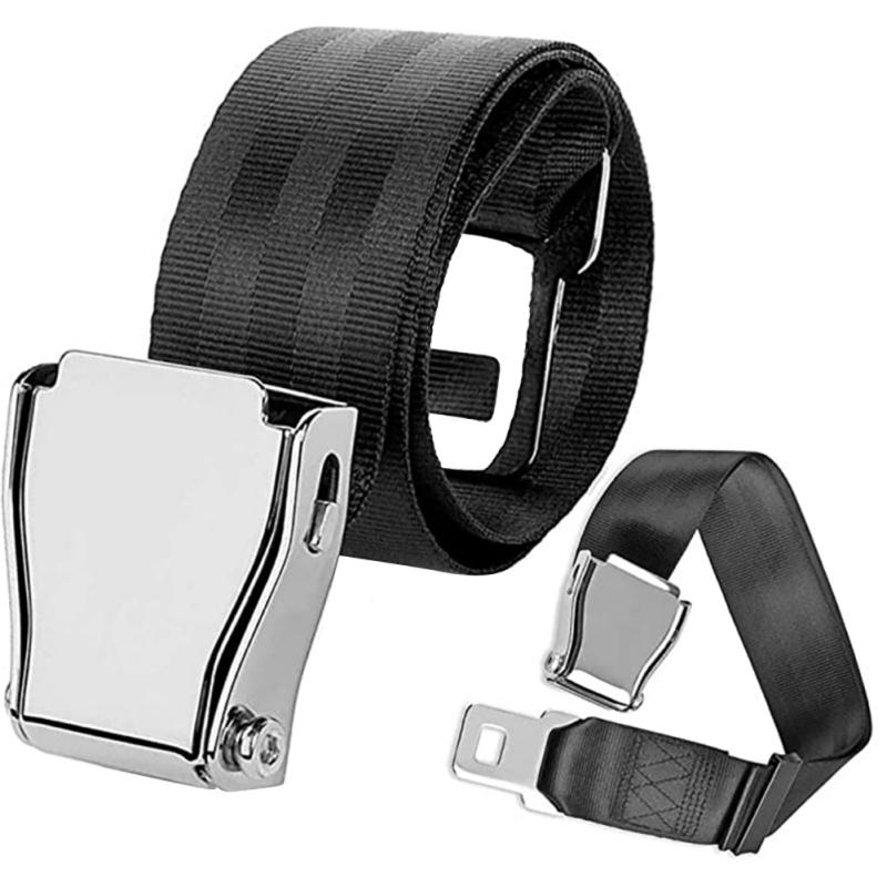 Two-point Airplane Seat Belt Extender 7-35 Inches Adjustable Telescopic Seatbelt Buckle For Fat