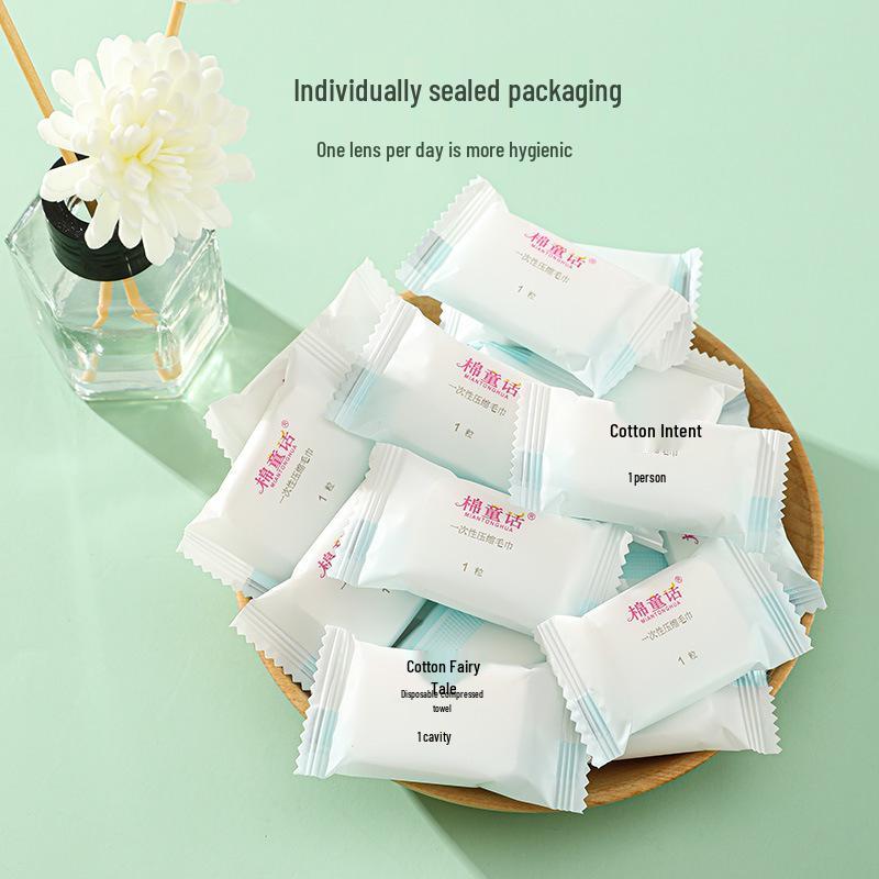 Thickened Non-woven Disposable Compressed Towels - 20 Portable Travel Cleansing Wipes