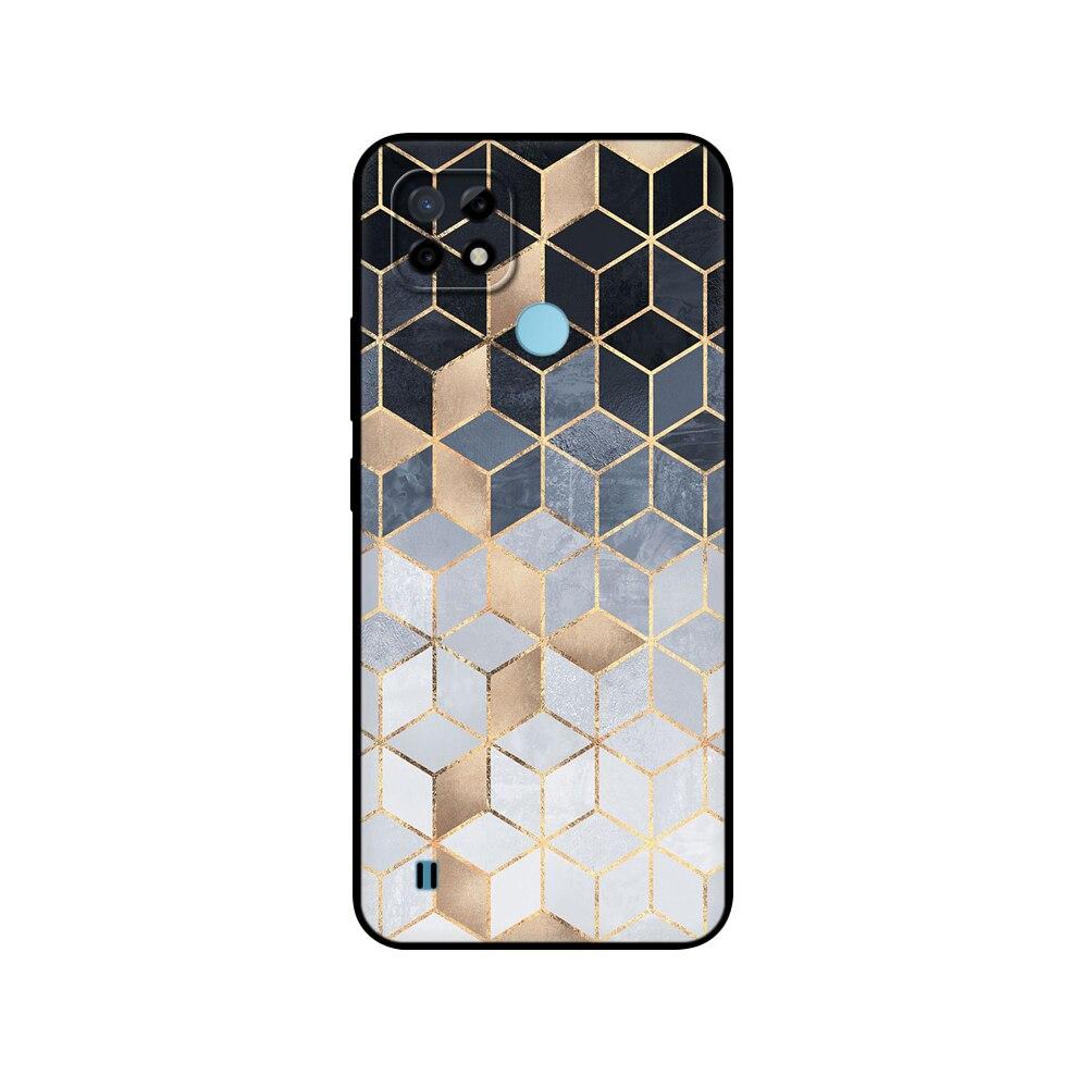 For Realme C21 Case Silicon Back For OPPO RealmeC21 C 21 Phone Covers 6.5" Funda RMX3201 Bumper Capa Etui Soft Black Tpu Case
