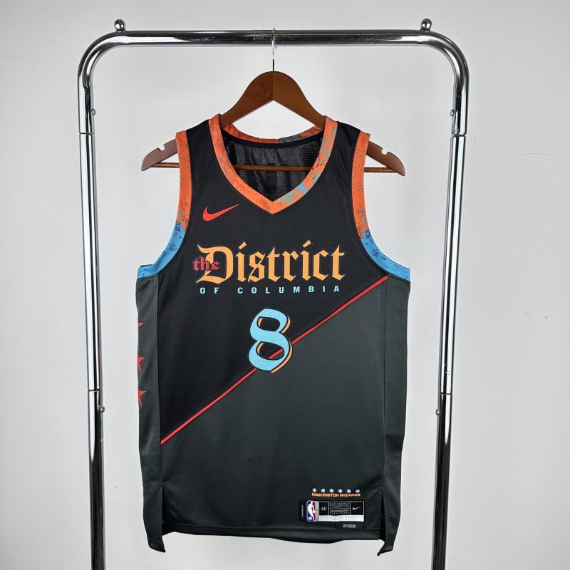 NBA Washington Wizards City Edition Koszulka Sezon Kuzma 33 Poole 13 Avdija 8 Westbrook 4 Uniforma Koszykarska XXL