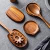 Rustic Ladle Rack Natural Rice Spoon Storage Rack Organizer Tray Spoon Rest  Dining Table