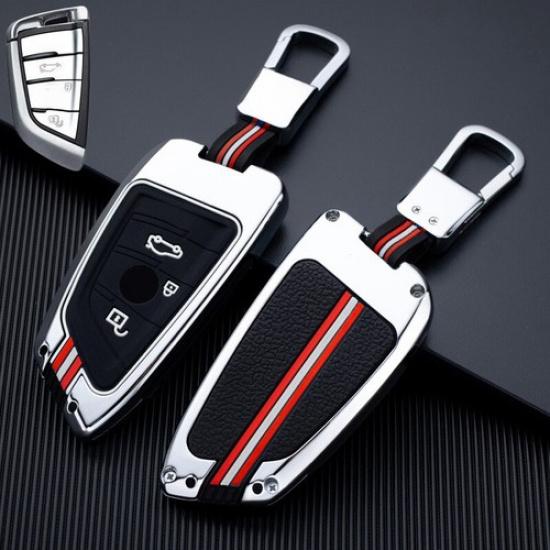 Alloy Silicone Car Key Fob Case Cover For BMW 2 3 5 6 7 M5 X1 X2 X3 X4 X5 X5M X6