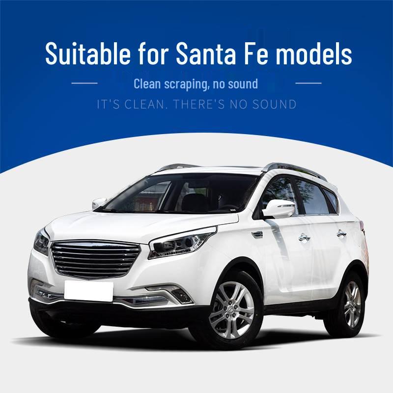 Compatible Wiper Blades for 2016 Huatai Santa Fe: Front and Rear Rubber Strips in 15", 16", and 17" Sizes