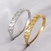 Trendy Geometric Stainless Steel Stackable Bracelet - Light Luxury Style
