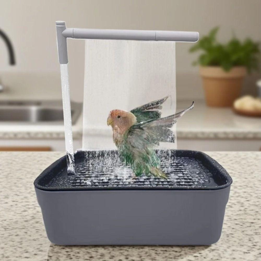 Sistema di Circolazione dell'Acqua Vasca per Uccelli Automatica Doccia Elettrica per Uccelli USB Fontana per Uccelli per Agapornis