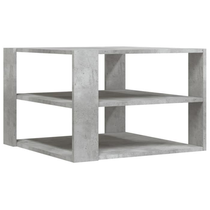 VidaXL Coffee Table Concrete Grey 59.5x59.5x40 Cm Engineered Wood 834249