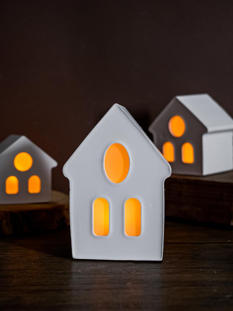 DIY Birdhouse Tea Lamp Holder Silicone Mold 3D House Candlestick Ornaments Gypsum Concrete Mould Resin Crafts Casting Home Decor