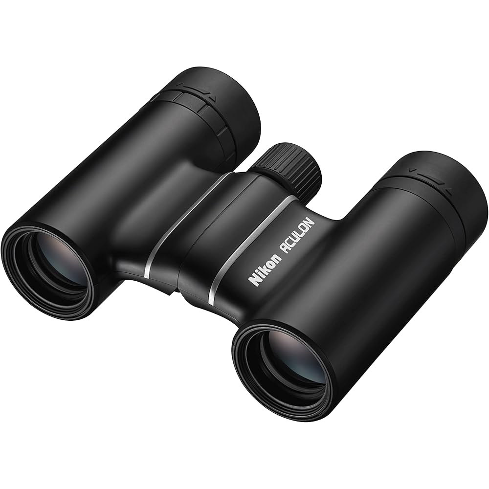 Nikon Aculon T02 10x21 Roof Prism Binoculars, 10x Magnification, 21mm Objective Lens, Black ACULON ACT0210X21BK