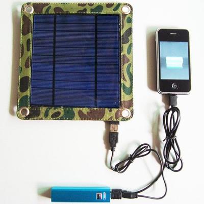 Kit Chargeur Solaire Universel 3 Watts et Powerbank 2600 mAh