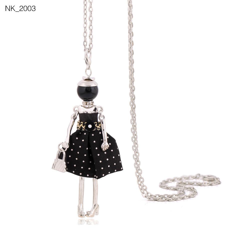 Cute Women Necklace Statement Lady Charm Long Trendy Necklace New Fashion Female Big Pendant Lovely Jewelry Gift