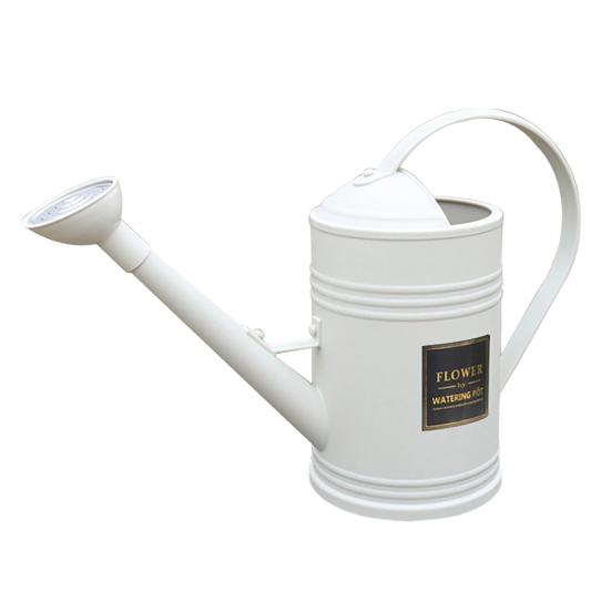 Long Spout Watering Can 1.8L Metal Garden Watering Can Sprinkler Head Watering Pot S белый