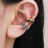 1PCS Gothic Punk Metal Skull Ear Clip Suitable For Men And Women Retro Creative Halloween Party Jewelry Gifts